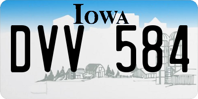 IA license plate DVV584