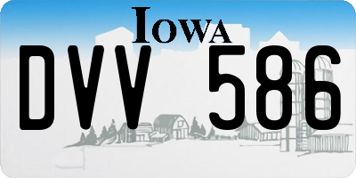 IA license plate DVV586