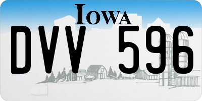 IA license plate DVV596
