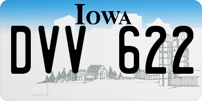 IA license plate DVV622
