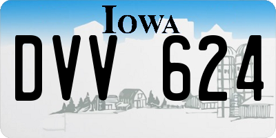 IA license plate DVV624