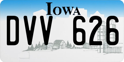 IA license plate DVV626
