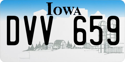 IA license plate DVV659