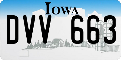 IA license plate DVV663
