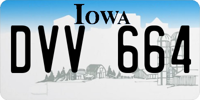 IA license plate DVV664