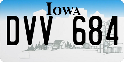 IA license plate DVV684