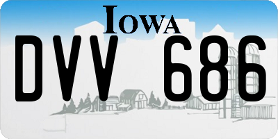 IA license plate DVV686