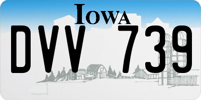 IA license plate DVV739