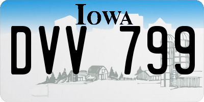 IA license plate DVV799
