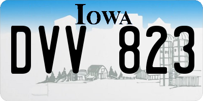 IA license plate DVV823