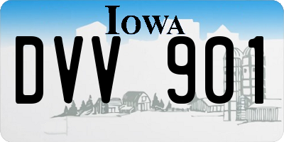 IA license plate DVV901