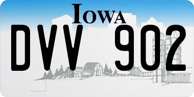 IA license plate DVV902