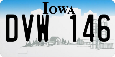 IA license plate DVW146