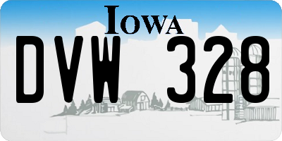 IA license plate DVW328