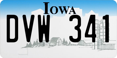 IA license plate DVW341