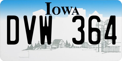IA license plate DVW364