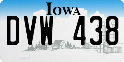 IA license plate DVW438