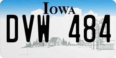 IA license plate DVW484