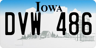 IA license plate DVW486