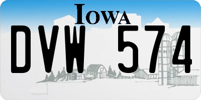 IA license plate DVW574