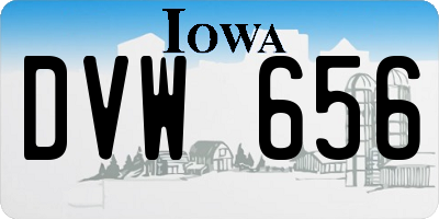 IA license plate DVW656