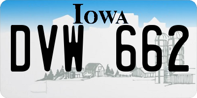IA license plate DVW662