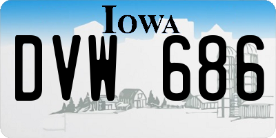 IA license plate DVW686
