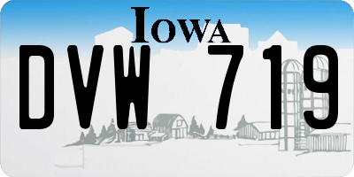 IA license plate DVW719