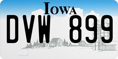 IA license plate DVW899