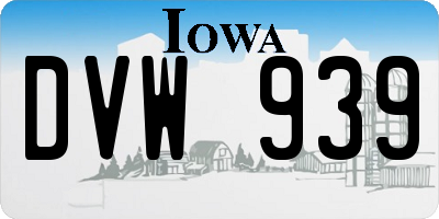 IA license plate DVW939