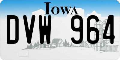 IA license plate DVW964