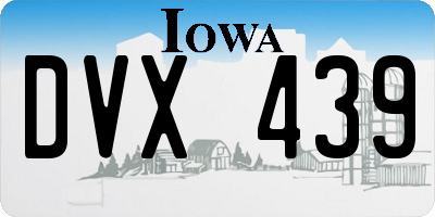 IA license plate DVX439
