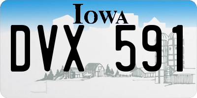 IA license plate DVX591