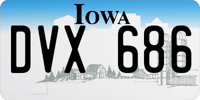 IA license plate DVX686