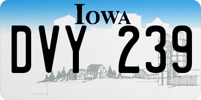 IA license plate DVY239