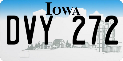 IA license plate DVY272