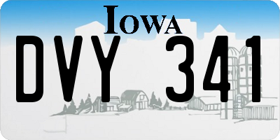 IA license plate DVY341