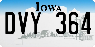 IA license plate DVY364
