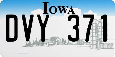 IA license plate DVY371