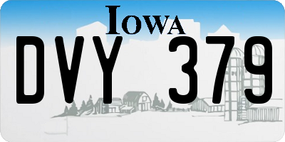 IA license plate DVY379