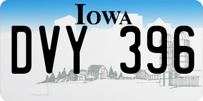 IA license plate DVY396