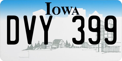 IA license plate DVY399