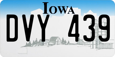 IA license plate DVY439