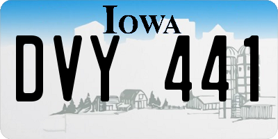 IA license plate DVY441