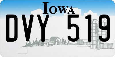 IA license plate DVY519