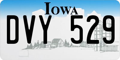 IA license plate DVY529