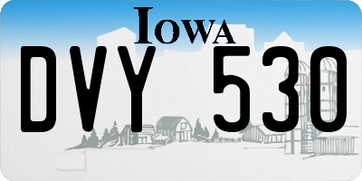 IA license plate DVY530