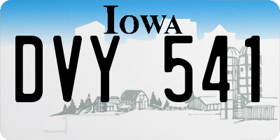 IA license plate DVY541