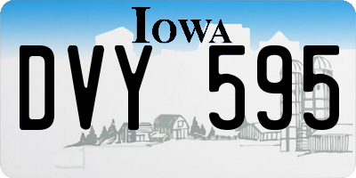 IA license plate DVY595