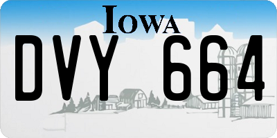 IA license plate DVY664